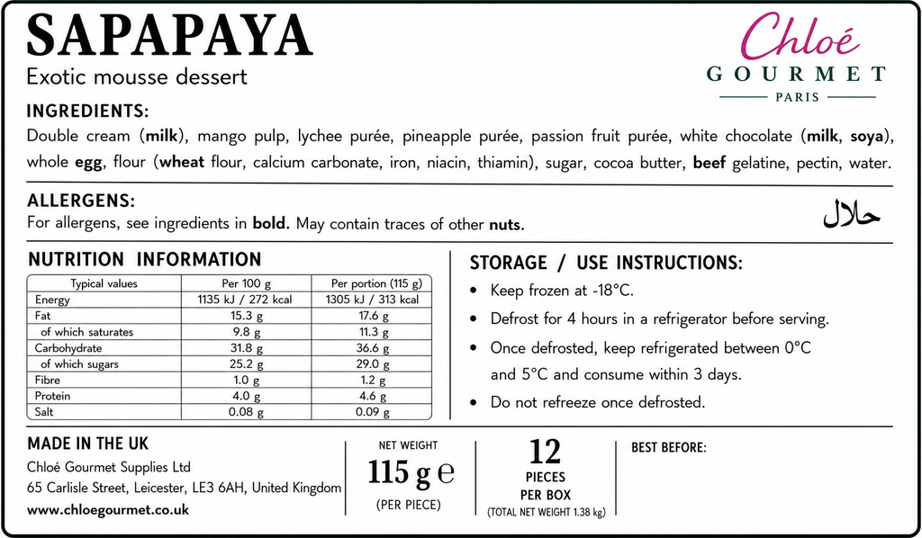Sapapaya (12 pcs)